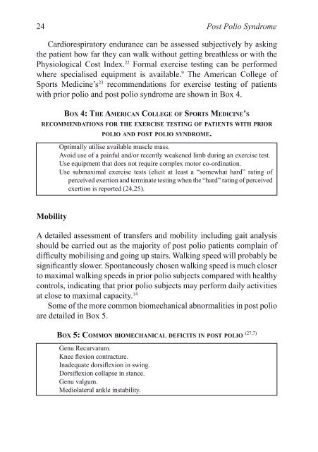 Post Polio Syndrome - Management & Treatment in Primary