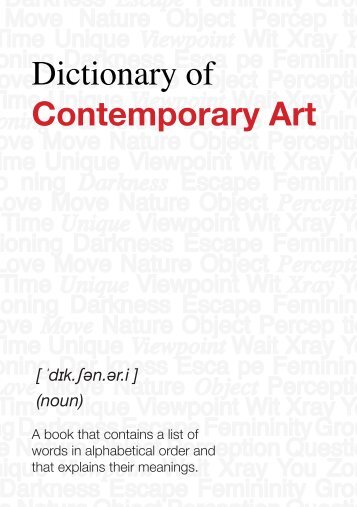 Dictionary of Contemporary Art