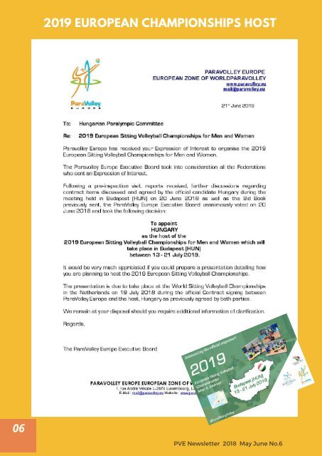 PVE Newsletter May June No.6 2018