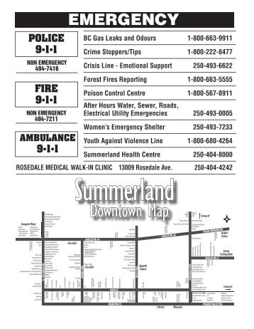 Downtown Map - Summerland Chamber