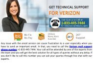 Verizon Email Support Number +1-833-445-7444