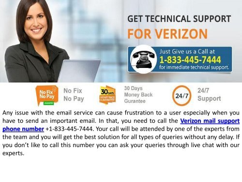 Verizon Email Support Number +1-833-445-7444