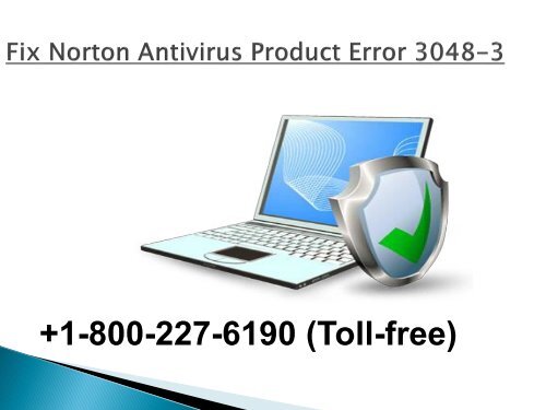 Fix Norton Antivirus Product Error 3048-3