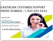 Easy To Reset Your Earthlink Email Password By 1-833-284-2444  EarthLink Customer Support Phone Number