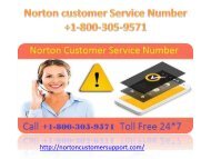 Norton customer Service  Number 1-800-305-9571 (1)