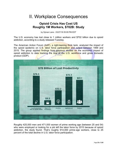 The Economic Consequences of Opioid Addiction in America