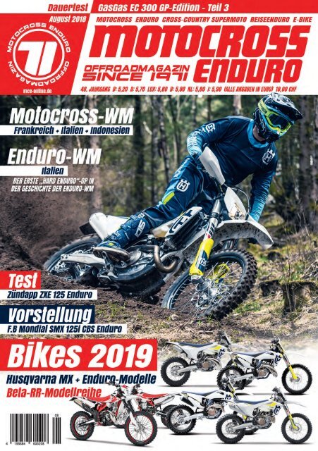 Motocross Enduro Ausgabe 08/2018
