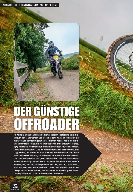 Motocross Enduro Ausgabe 08/2018