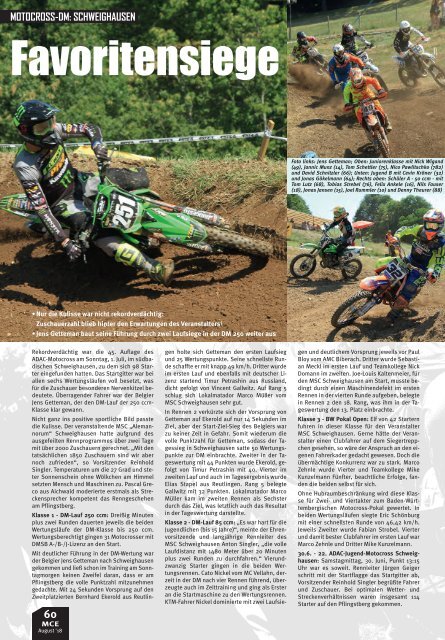 Motocross Enduro Ausgabe 08/2018