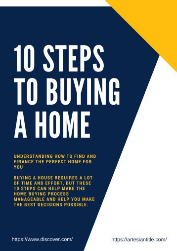 10 STEPS TO BUYING A HOME