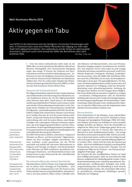 CliniCum urologie 03/2018