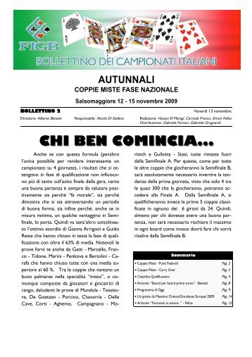 Bollettino n°2 - Federazione Italiana Gioco Bridge