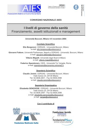 Programma - Cergas - Università Bocconi