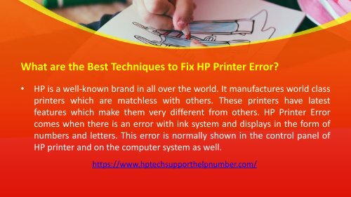 What are the Best Techniques to Fix HP Printer Error