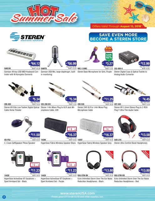 Steren July flyer