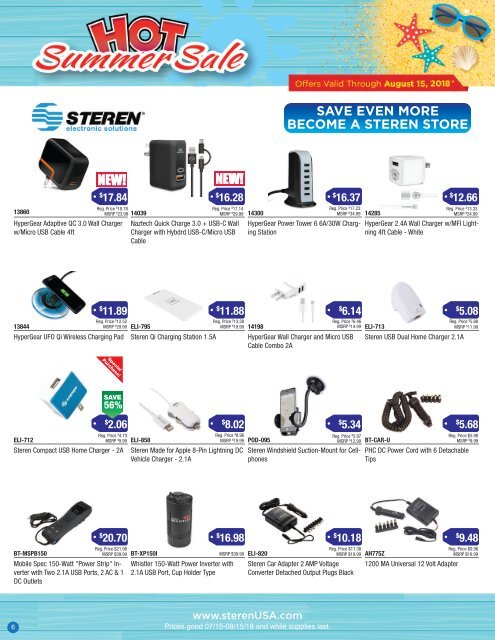 Steren July flyer