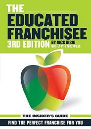 Free The Educated Franchisee: Find the Right Franchise for You | PDF File