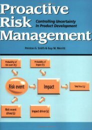 PDF Proactive Risk Management: Controlling Uncertainty in Product Development | Download file