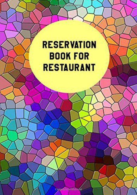 Free Reservation Book For Restaurant: Restaurant Reservation Book|6" x 9",100 Pages (Volume 1) | PDF File