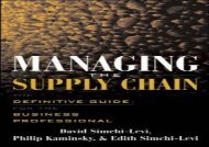 PDF Managing the Supply Chain: The Definitive Guide for the Business Professional | Download file