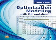 PDF Optimization Modeling with Spreadsheets | Online