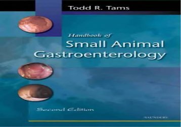 [+]The best book of the month Handbook of Small Animal Gastroenterology, 2e  [NEWS]