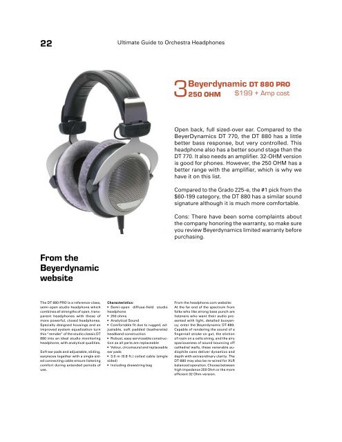 Guide to Orchestra Headphones