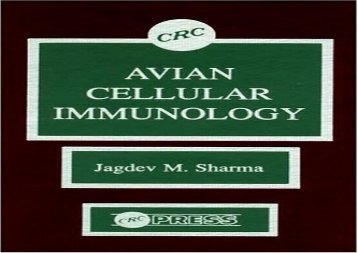 [+]The best book of the month Avian Cellular Immunology [PDF] 