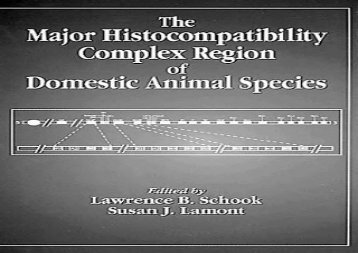 [+]The best book of the month The Major Histocompatibility Complex Region of Domestic Animal Species (Comparative Immunology)  [FREE] 