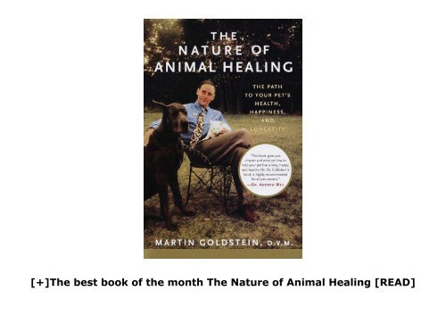 [+]The best book of the month The Nature of Animal Healing  [READ] 