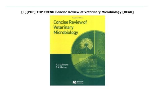 [+][PDF] TOP TREND Concise Review of Veterinary Microbiology  [READ] 