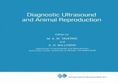 [+]The best book of the month Diagnostic Ultrasound and Animal Reproduction (Current Topics in Veterinary Medicine)  [FREE] 