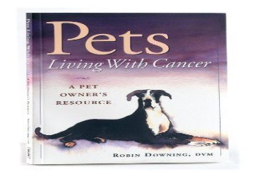 [+]The best book of the month Pets Living with Cancer  [READ] 