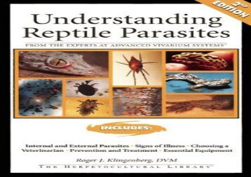 [+]The best book of the month Understanding Reptile Parasites (Herpetocultural Library)  [DOWNLOAD] 