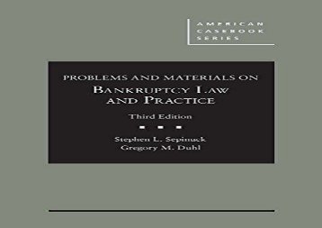 [+]The best book of the month Problems and Materials on Bankruptcy Law and Practice (American Casebook Series)  [READ] 