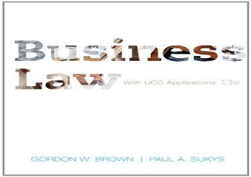 [+]The best book of the month Business Law with Ucc Applications  [NEWS]