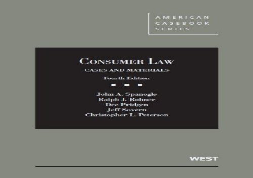 [+]The best book of the month Consumer Law (American Casebook Series)  [FREE] 