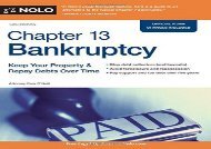 [+]The best book of the month Chapter 13 Bankruptcy: Keep Your Property   Repay Debts Over Time  [DOWNLOAD] 