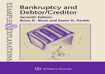 [+]The best book of the month Examples   Explanations for Bankruptcy and Debtor/Creditor  [FULL] 