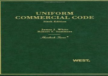 [+]The best book of the month Uniform Commercial Code (Hornbook) [PDF] 