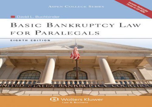 [+]The best book of the month Basic Bankruptcy Law for Paralegals [With CDROM] (Aspen College) [PDF] 