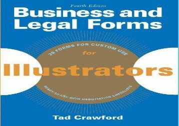 [+]The best book of the month Business and Legal Forms for Illustrators  [NEWS]