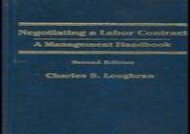 [+][PDF] TOP TREND Negotiating a Labor Contract: A Management Handbook  [FULL] 