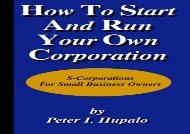 [+]The best book of the month How to Start and Run Your Own Corporation  [NEWS]