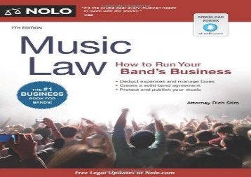 [+]The best book of the month Music Law: How to Run Your Band s Business  [READ] 