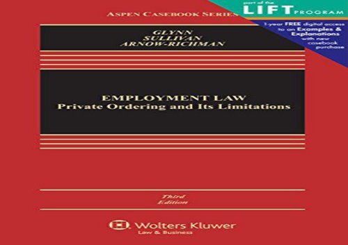 [+]The best book of the month Employment Law: Private Ordering and Its Limitations (Aspen Casebook)  [READ] 