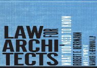 [+]The best book of the month Law for Architects: What You Need to Know  [READ] 