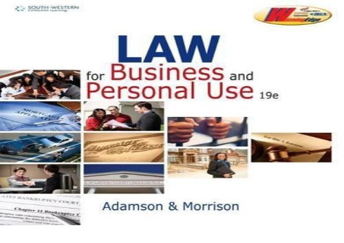 [+]The best book of the month Law for Business and Personal Use  [NEWS]