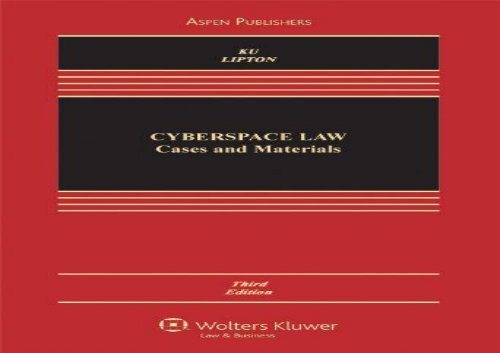 [+][PDF] TOP TREND Cyberspace Law: Cases and Materials  [FULL] 