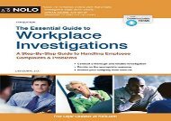 [+][PDF] TOP TREND The Essential Guide to Workplace Investigations: A Step-By-Step Guide to Handling Employee Complaints   Problems  [NEWS]